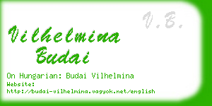 vilhelmina budai business card